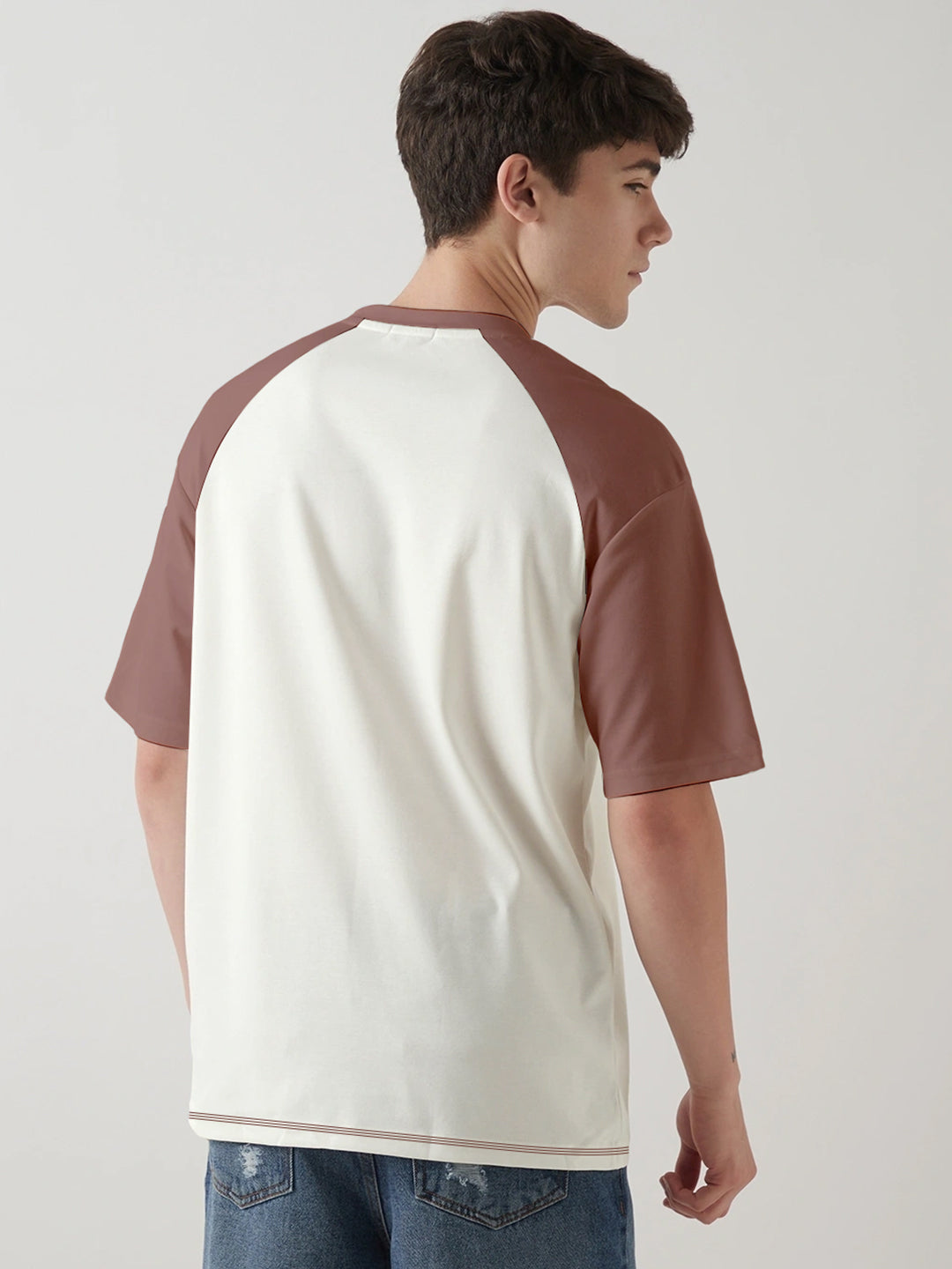 Blessed Oversized T-Shirt - White & Coral Haze