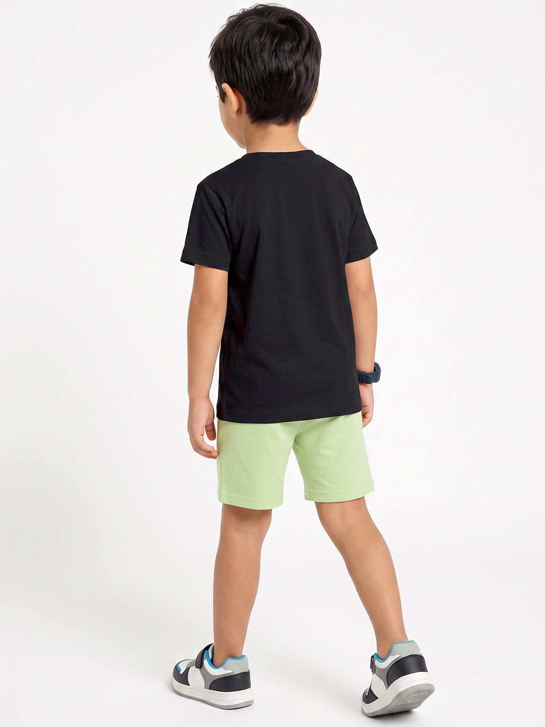 Kids - Born to Game Black Top & Pista Green Bottom Set