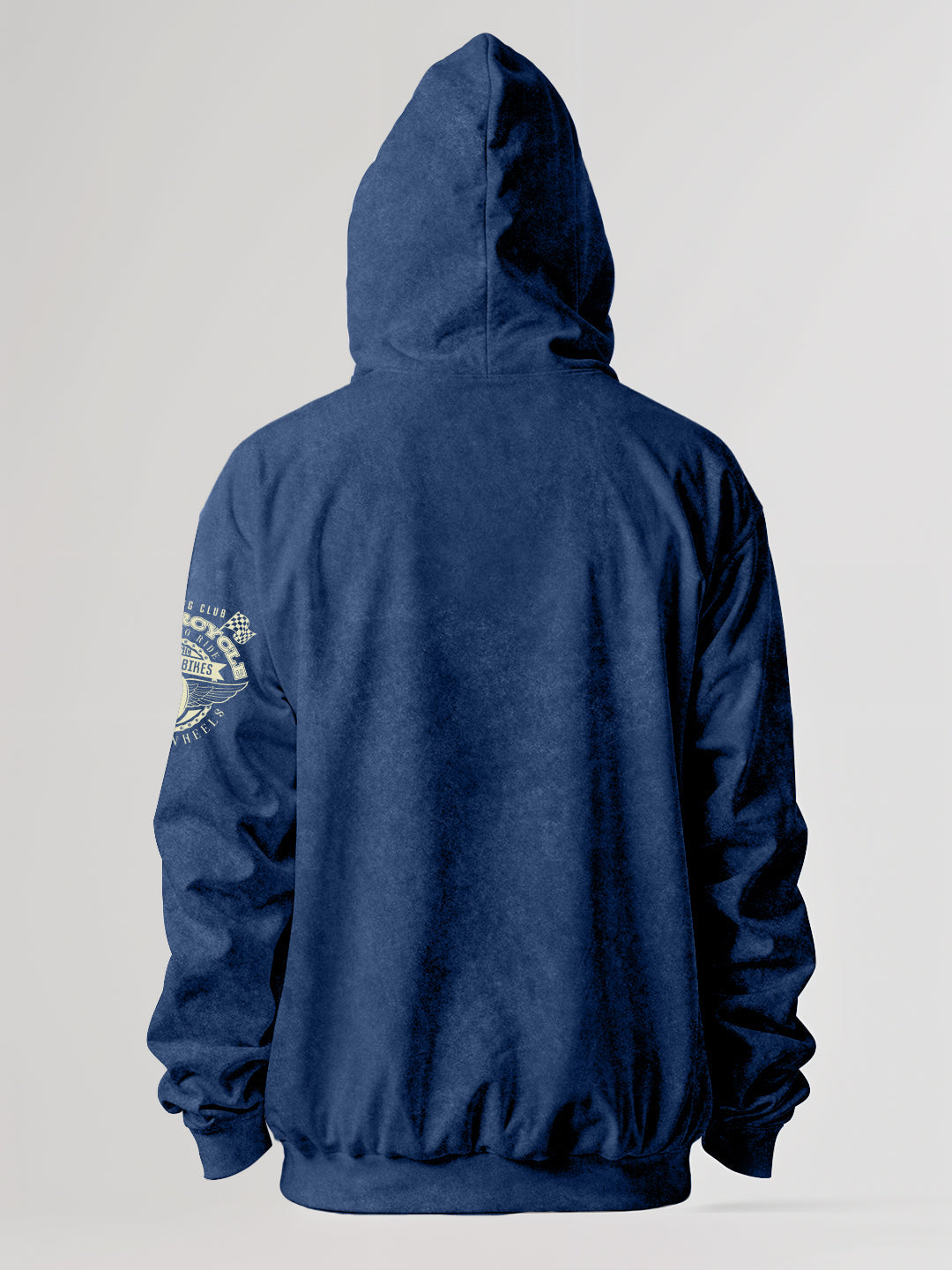 Born To RIde Oversized Hoodie - Stone Wash
