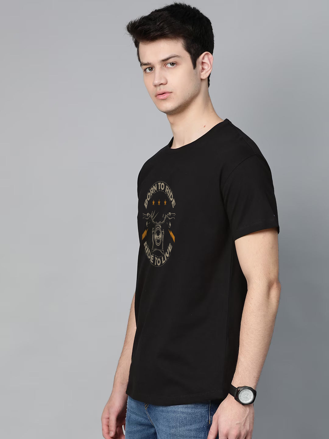 Born To Ride Half Sleeve T-Shirt