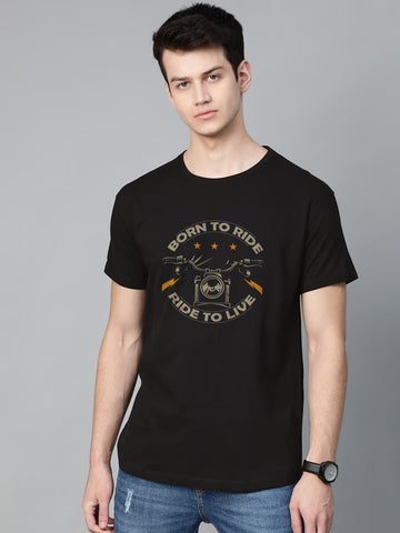 Born To Ride Half Sleeve T-Shirt