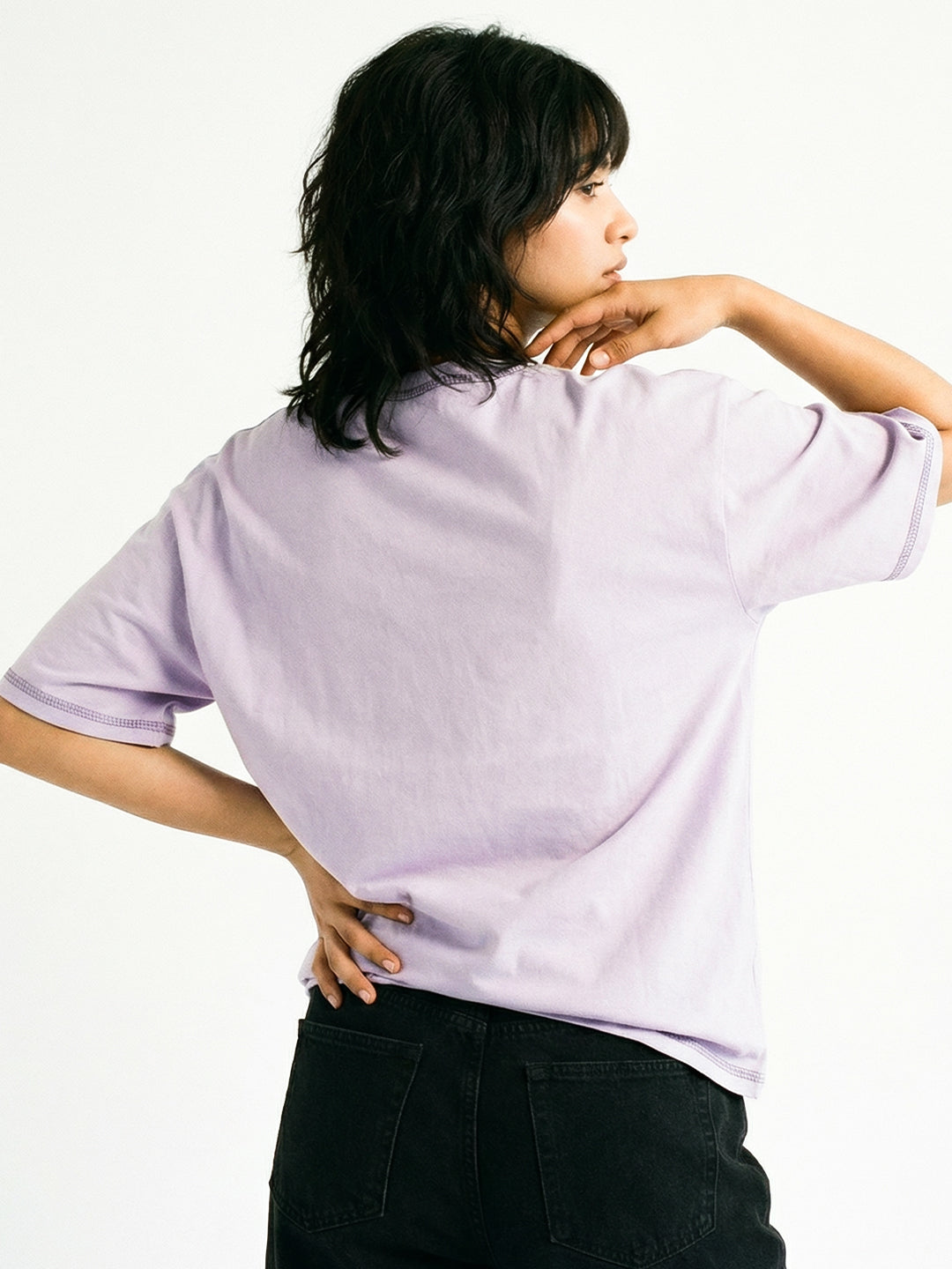 Boston Women Oversized T-Shirt - Lilac