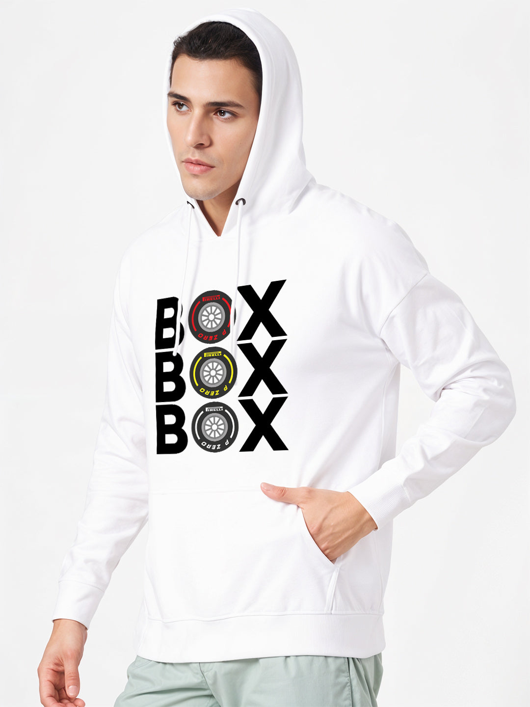 Box Hoodie - White