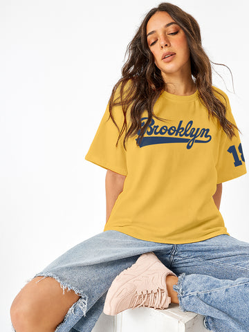 Brooklyn Women Oversized T-Shirt - Multi Color