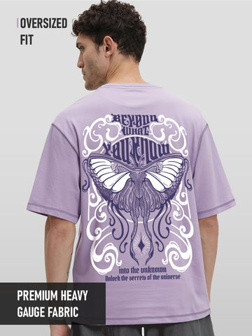 Explore The Unknown Oversized T-Shirt- Lilac