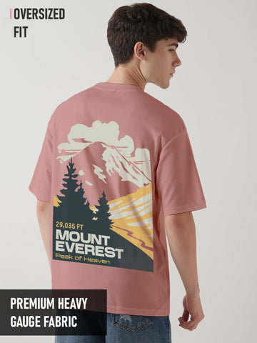 The Mount Everest Oversized T-Shirt - Coral Haze