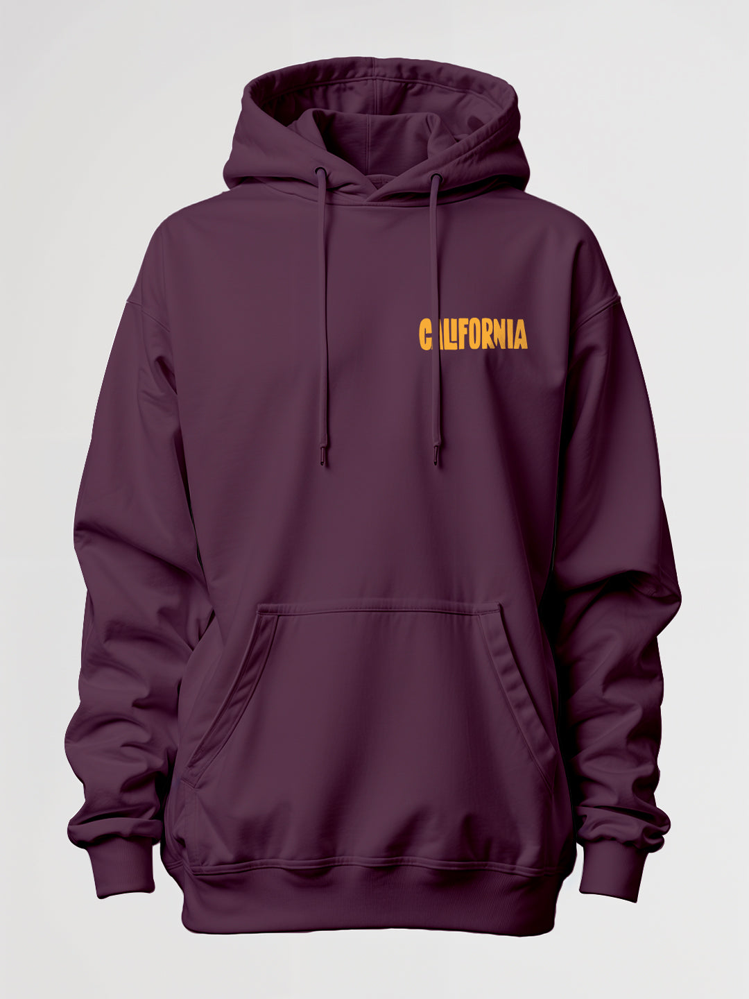 California Oversized Hoodie - Wine