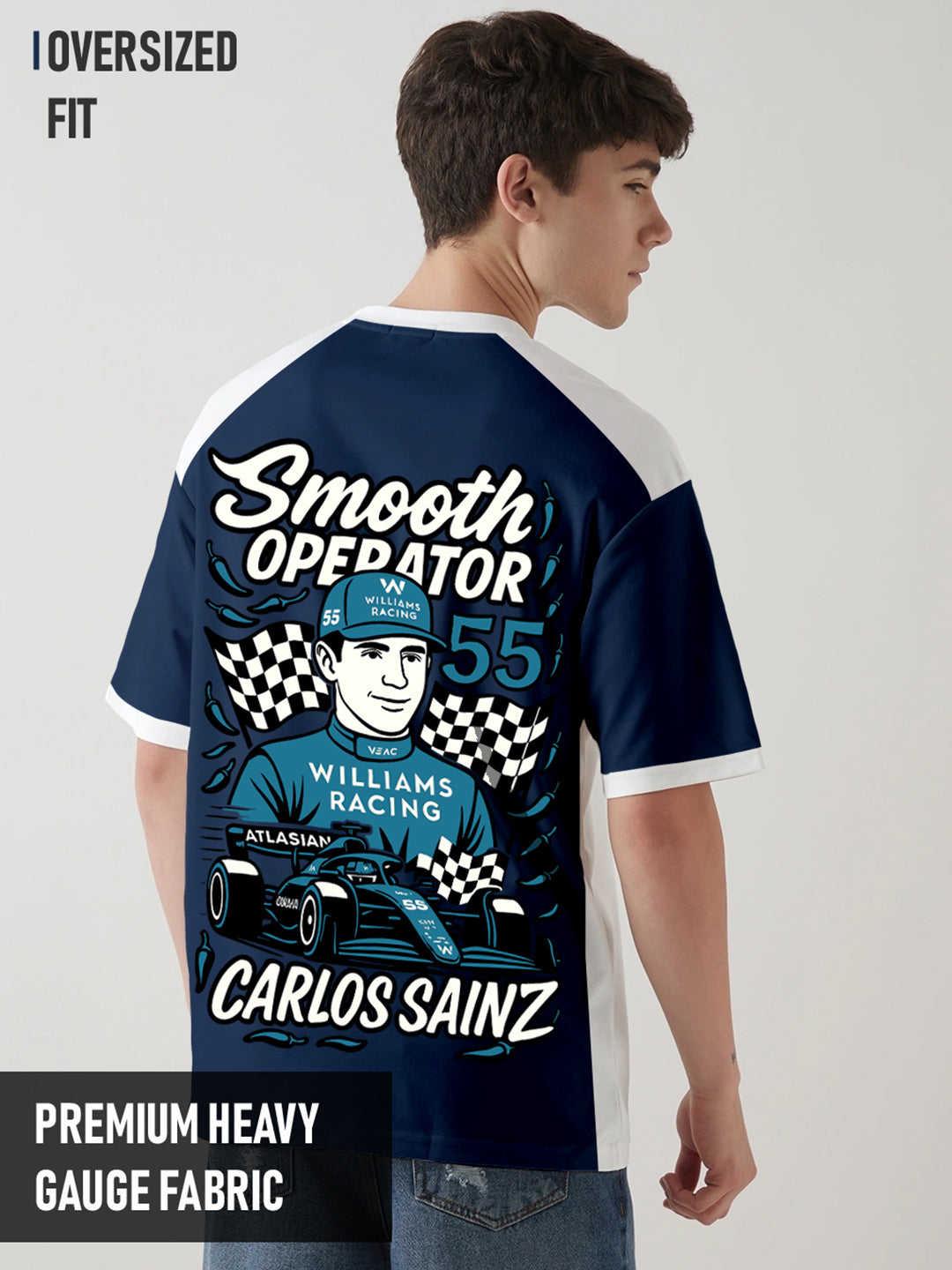 Carlos Smooth Oversized T-Shirt - Multi Color – Crazymonk