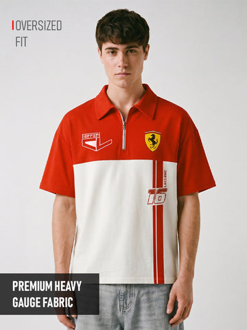 Charles Leclerc Oversized Polo T-Shirt