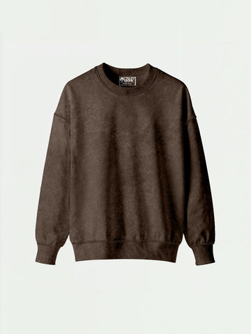 Coffee Brown Oversized Sweatshirt