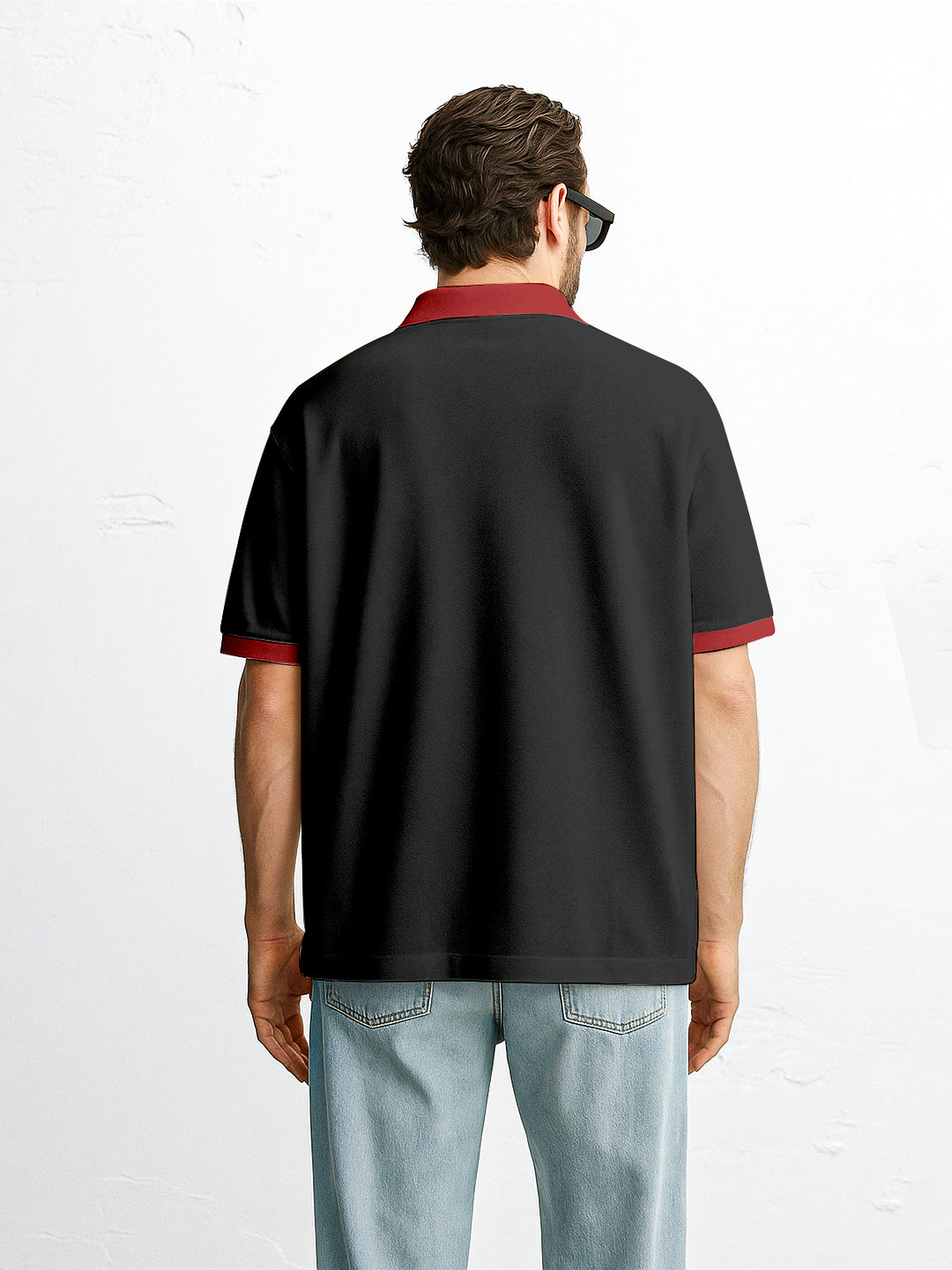 Cyrus Oversized Polo T-Shirt - Multi Color
