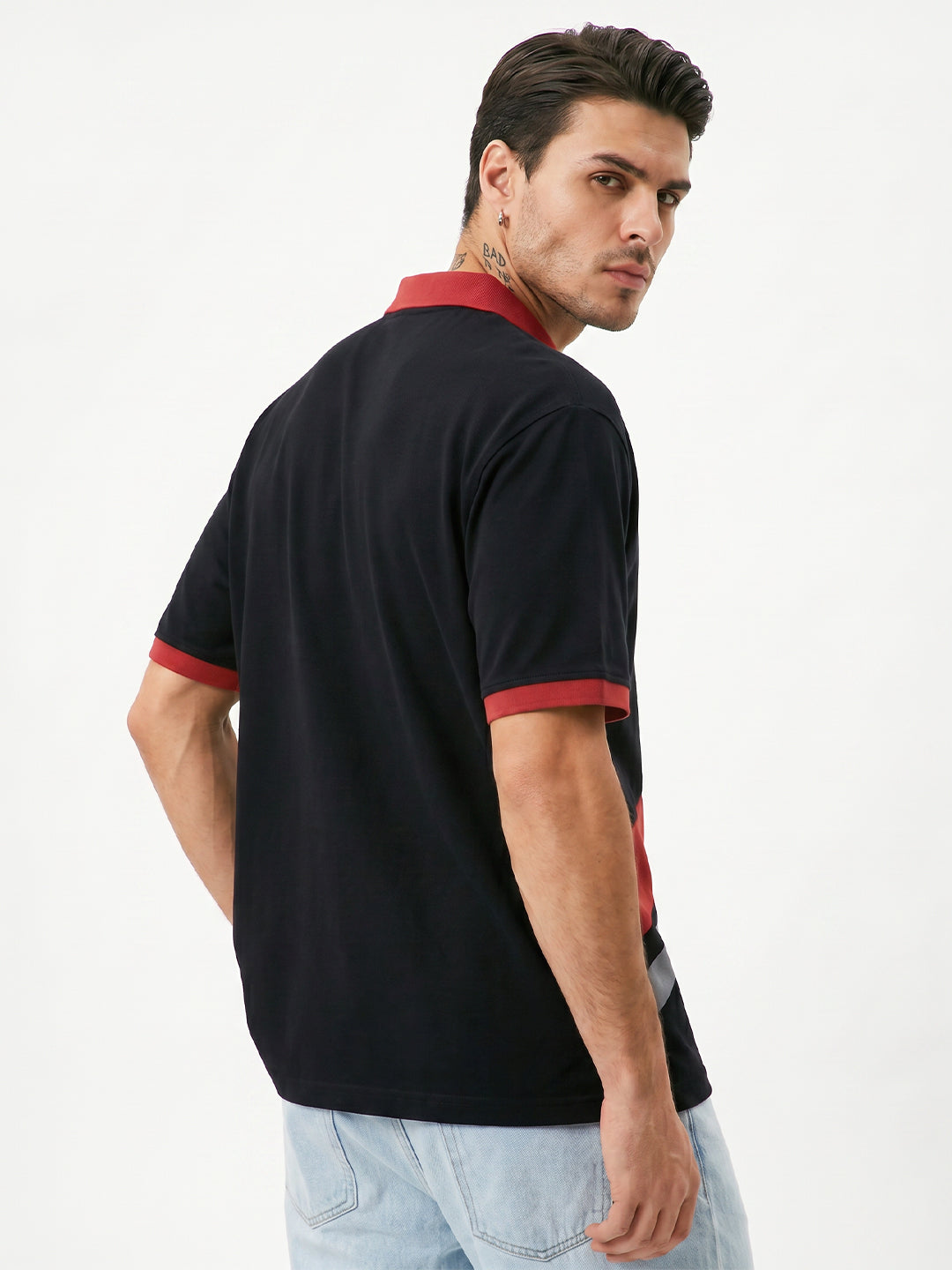Cyrus Oversized Polo T-Shirt - Multi Color