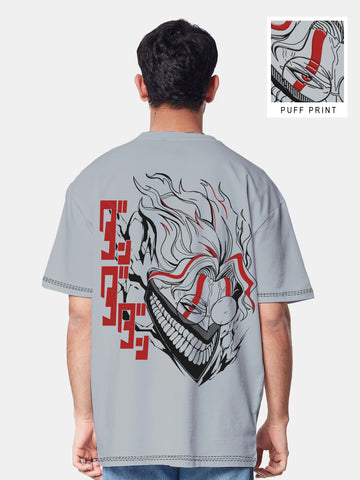 Dandadan Okarun Oversized T-Shirt - Steel Grey