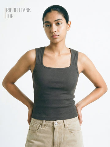 Women's Plain Tank Top - Dusky Grey