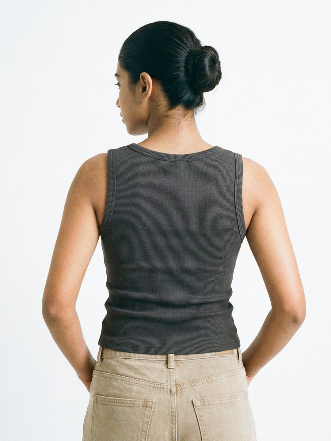 Women's Plain Tank Top - Dusky Grey