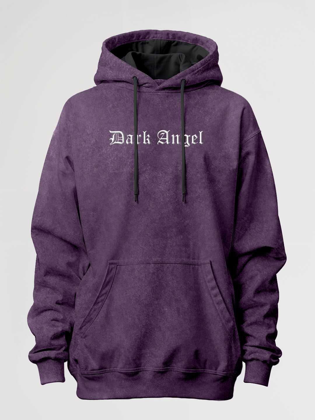 Dark Angel Oversized Stone Wash Hoodie