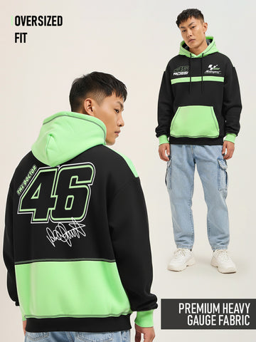 The Doctor Oversized Hoodie - Floro Green & Black