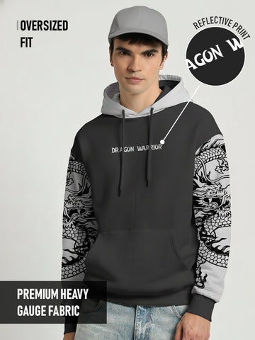 Dragon Warrior Oversized Hoodie - Multi Color