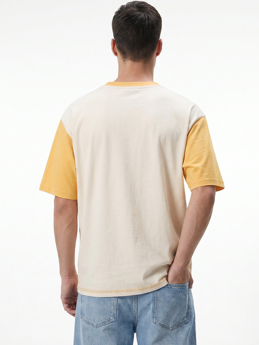 Empire Speed Way Oversized T-Shirt -  Yellow & Off White
