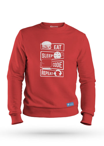 Eat Sleep Code Repeat Sweatshirt