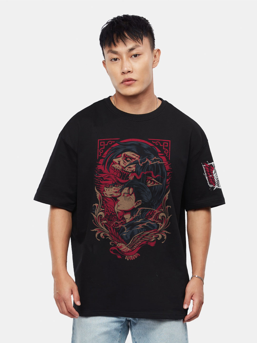 Eren Yeager X Freedom Oversized T-Shirt