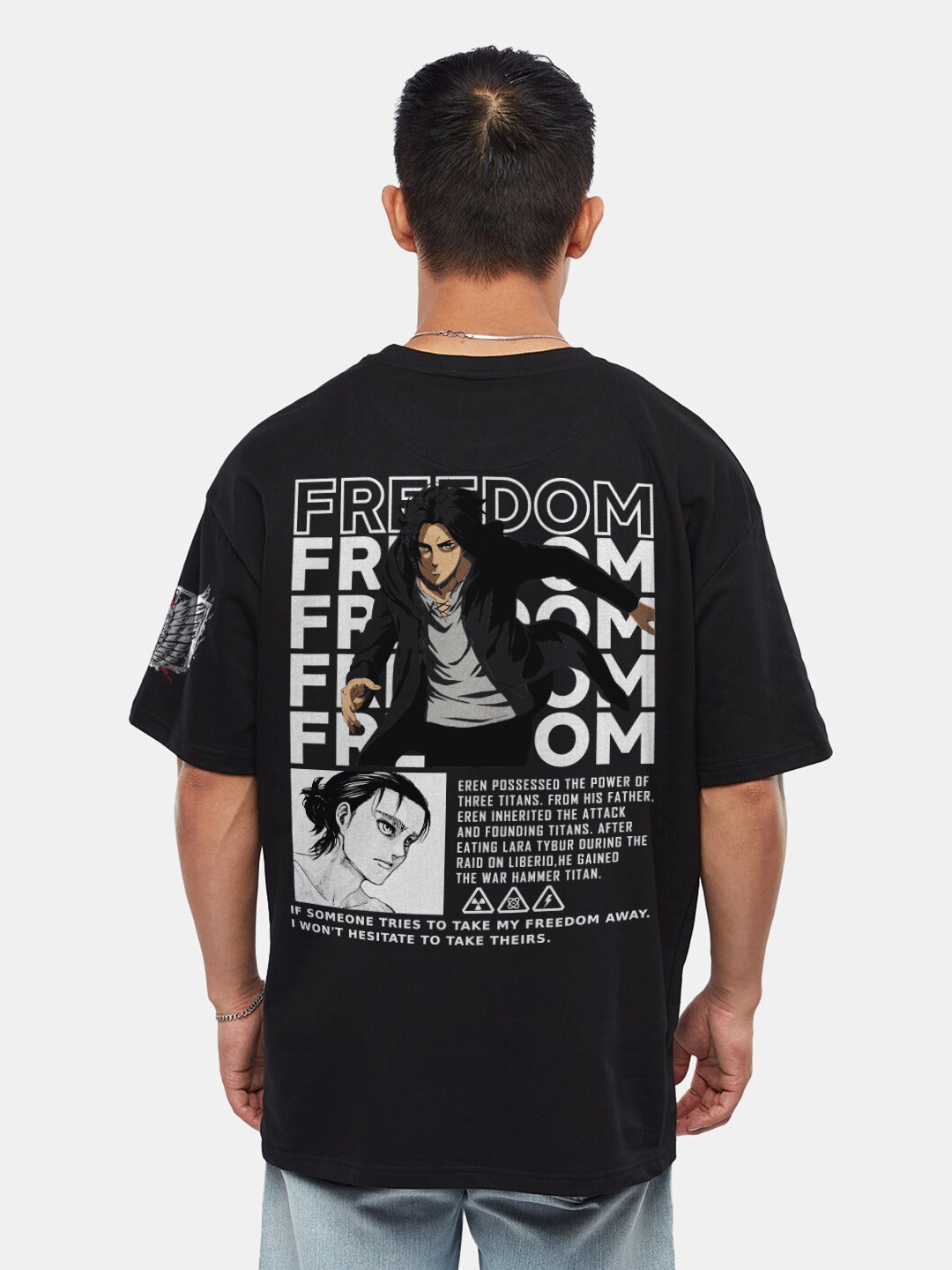 Eren Yeager X Freedom Oversized T-Shirt