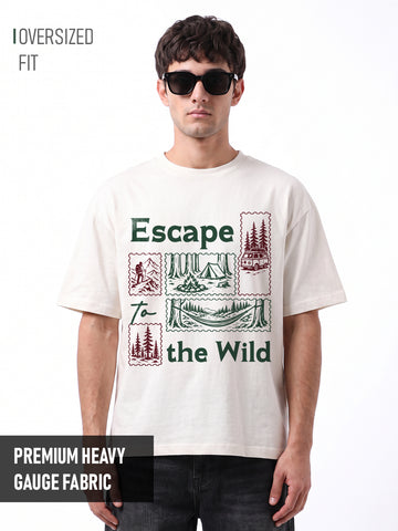 Escape to the Wild Oversized T-Shirt - Off White