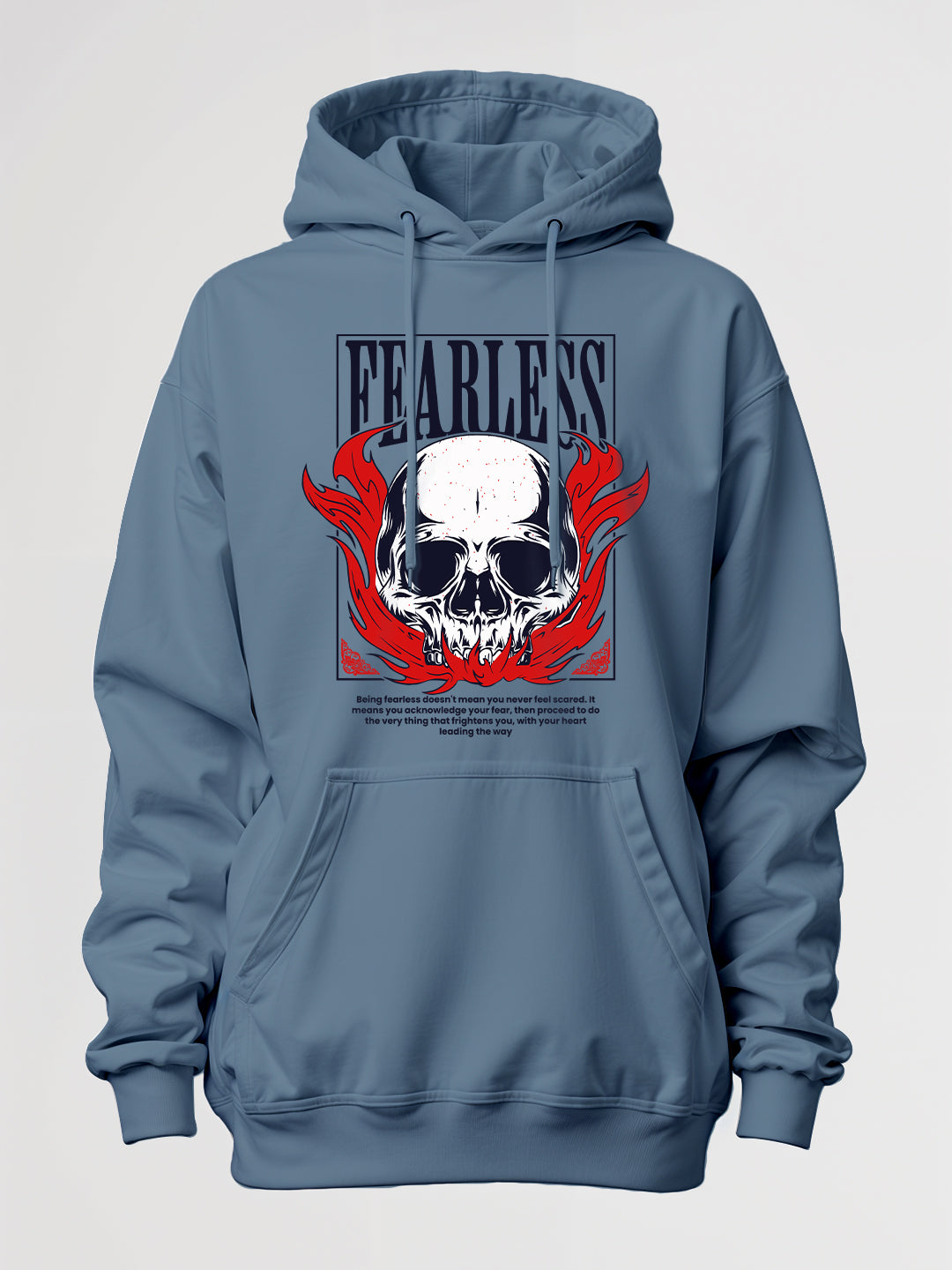 Fearless Oversized Hoodie - River Side Blue