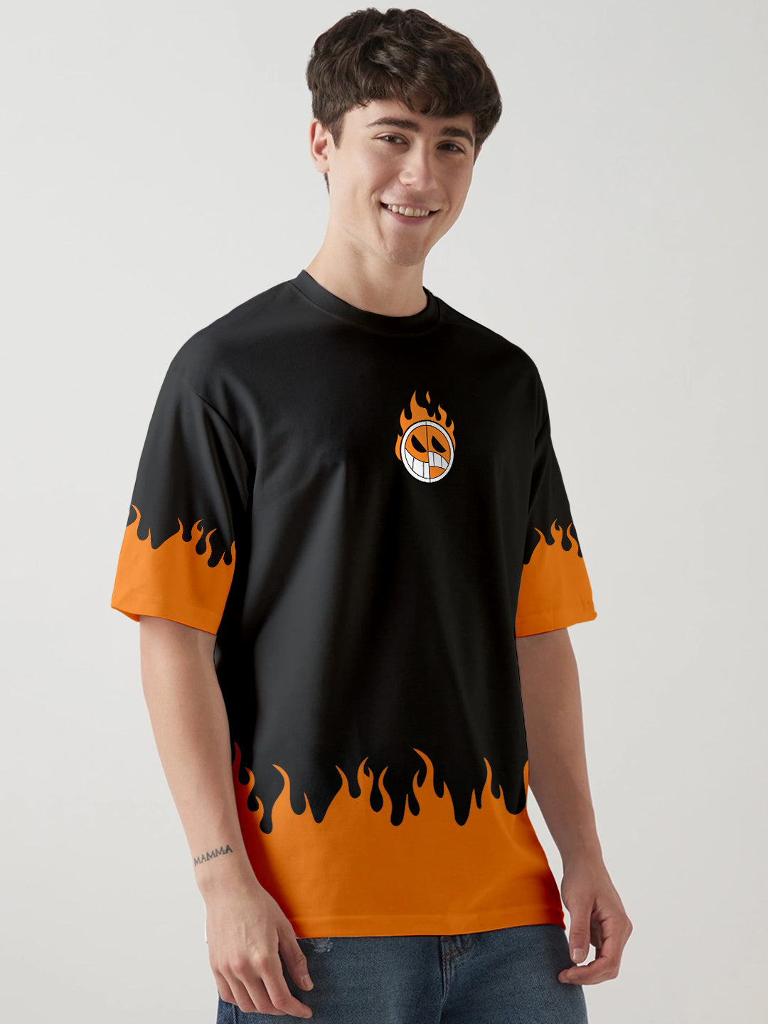 One Piece Fire Fist Ace Oversized T-Shirt