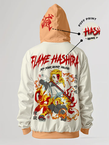 Flame Hashira Oversized Hoodie