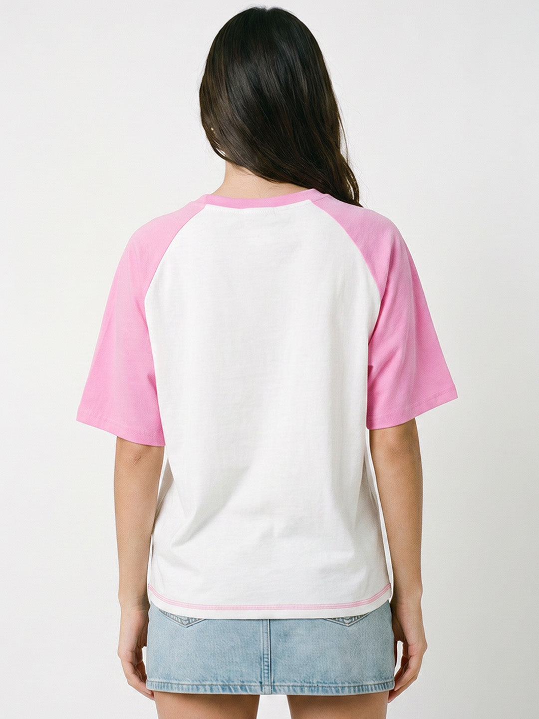 Focus on the Good  Women Oversized T-Shirt - Multi Color