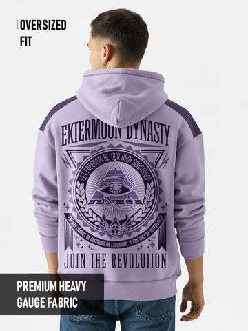 Free Moon Dynasity Oversized Hoodie - Purple & Lilac
