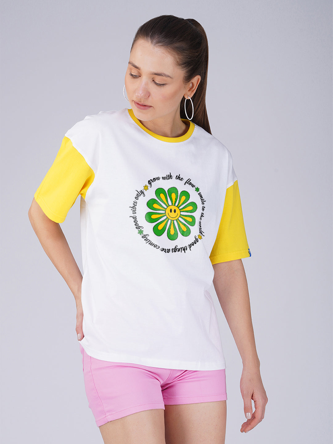 Grow Positivity Women Oversized T-Shirt