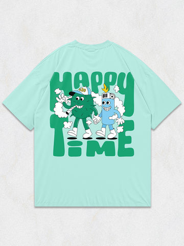 Happy Time Oversized T-Shirt