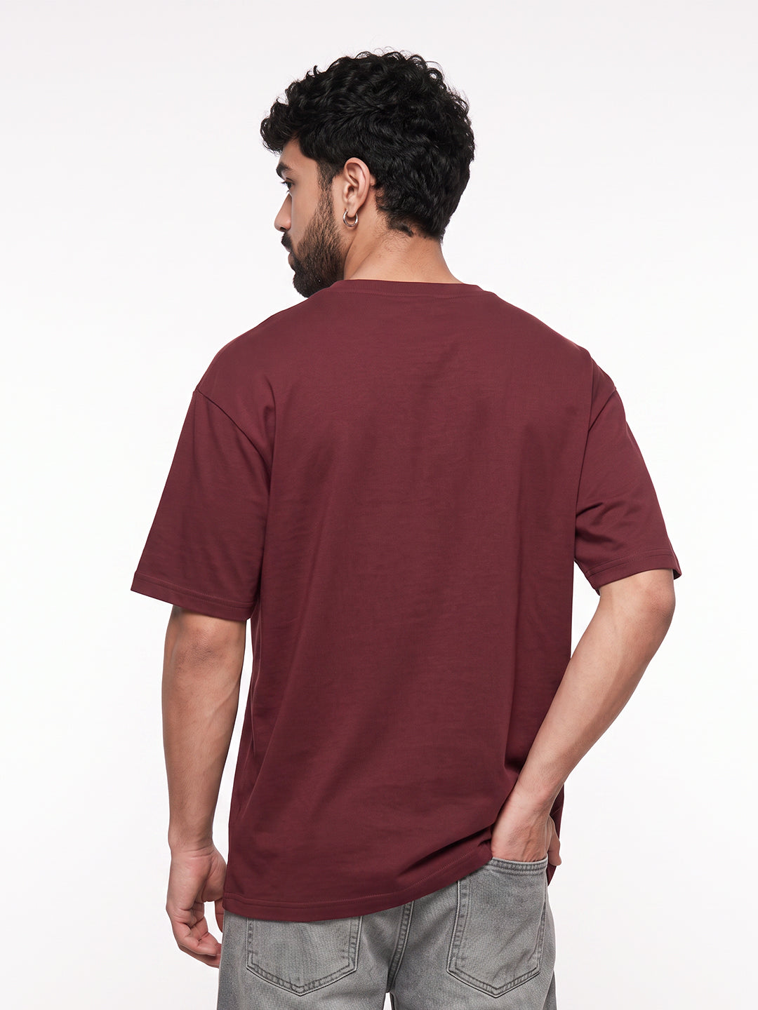 Hope is the Light Oversized T-Shirt - Maroon