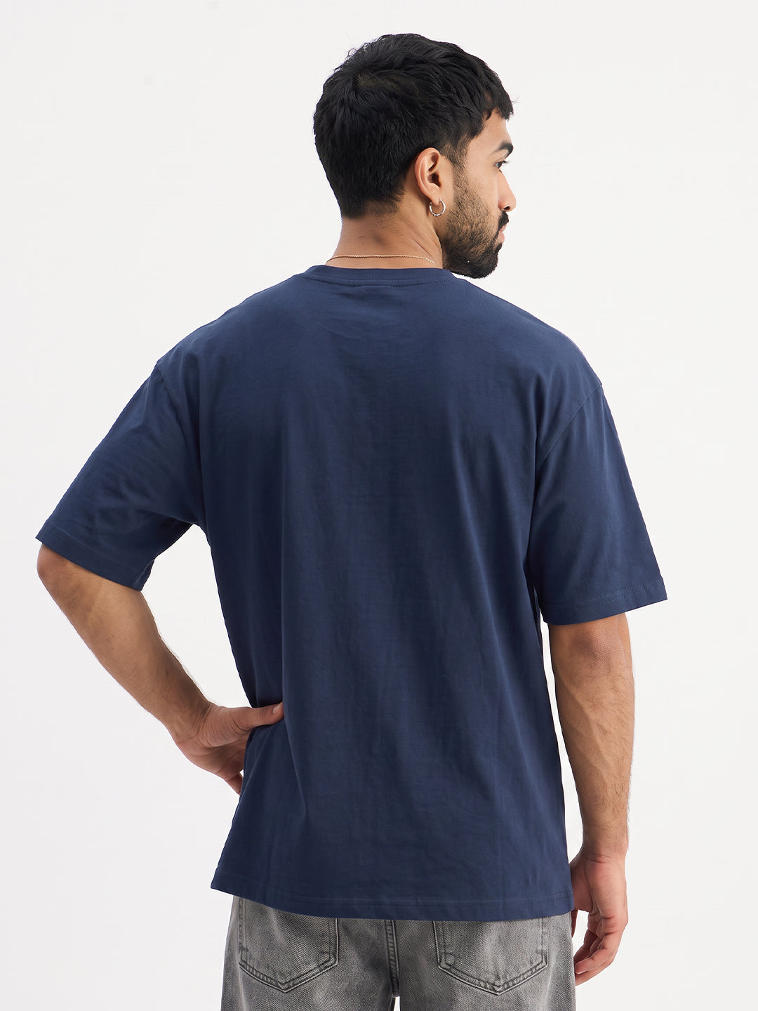 Hustler 99 Oversized T-Shirt - Navy Blue