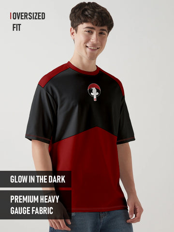 Itachi X Sharingan Oversized T-Shirt - Multi Color