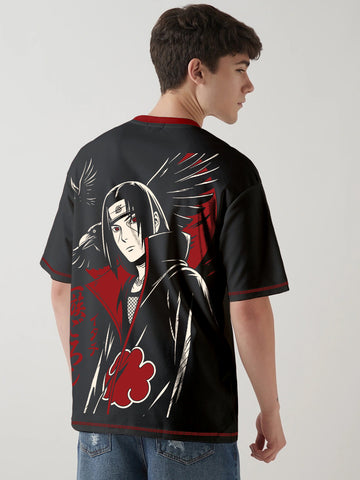 Itachi X Sharingan Oversized T-Shirt - Multi Color
