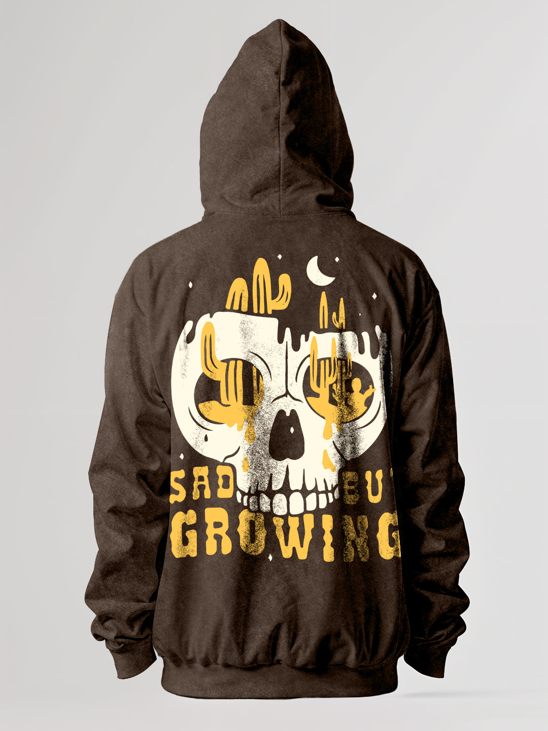 Keep Growing Oversized Hoodie Stone Wash