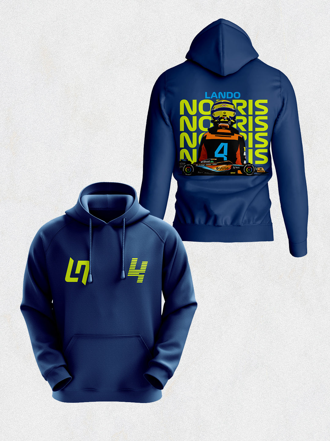Lando Norris F1 Hoodie - Navy Blue