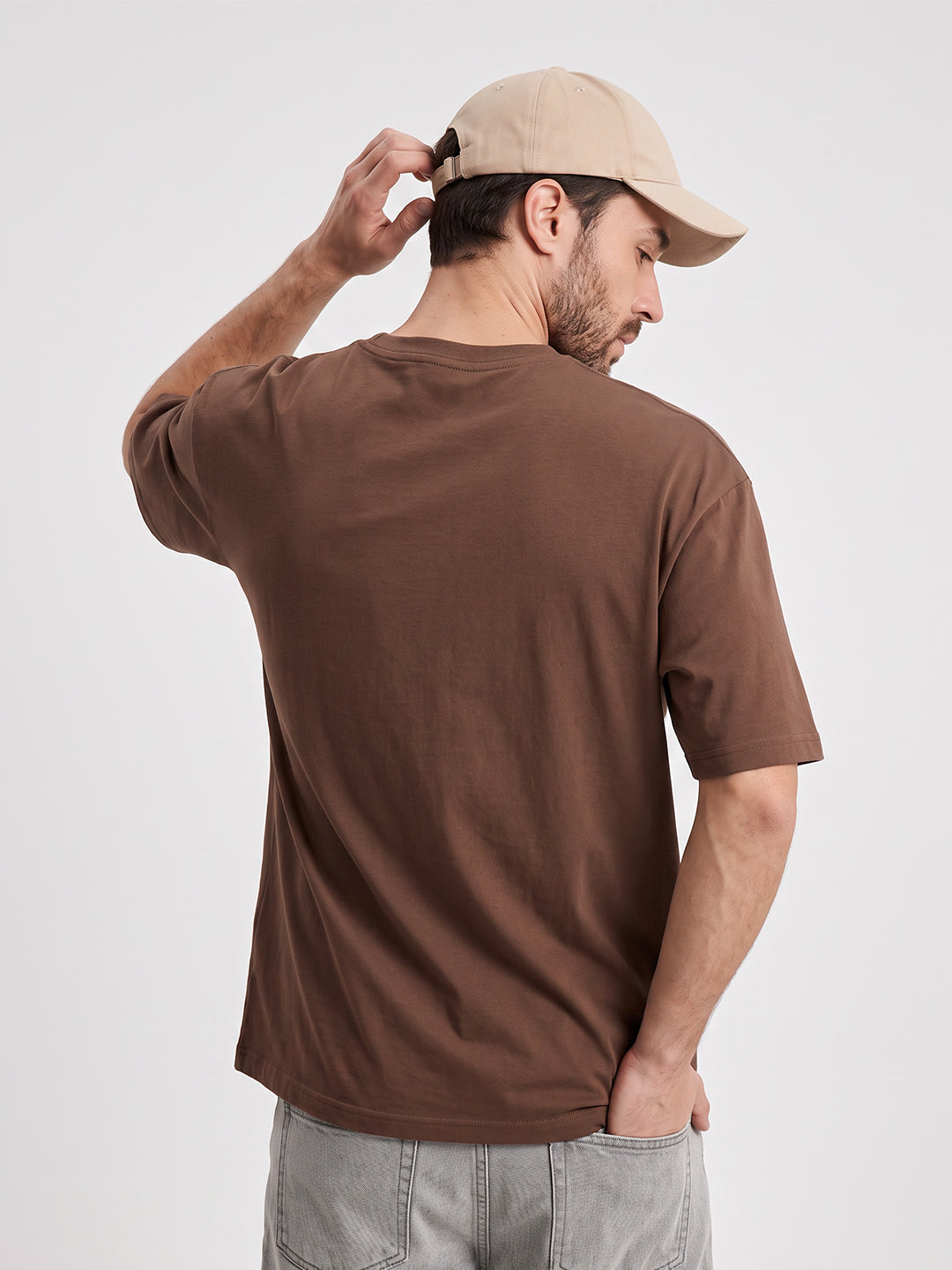 Life Free Ride Oversized T-Shirt - Brown