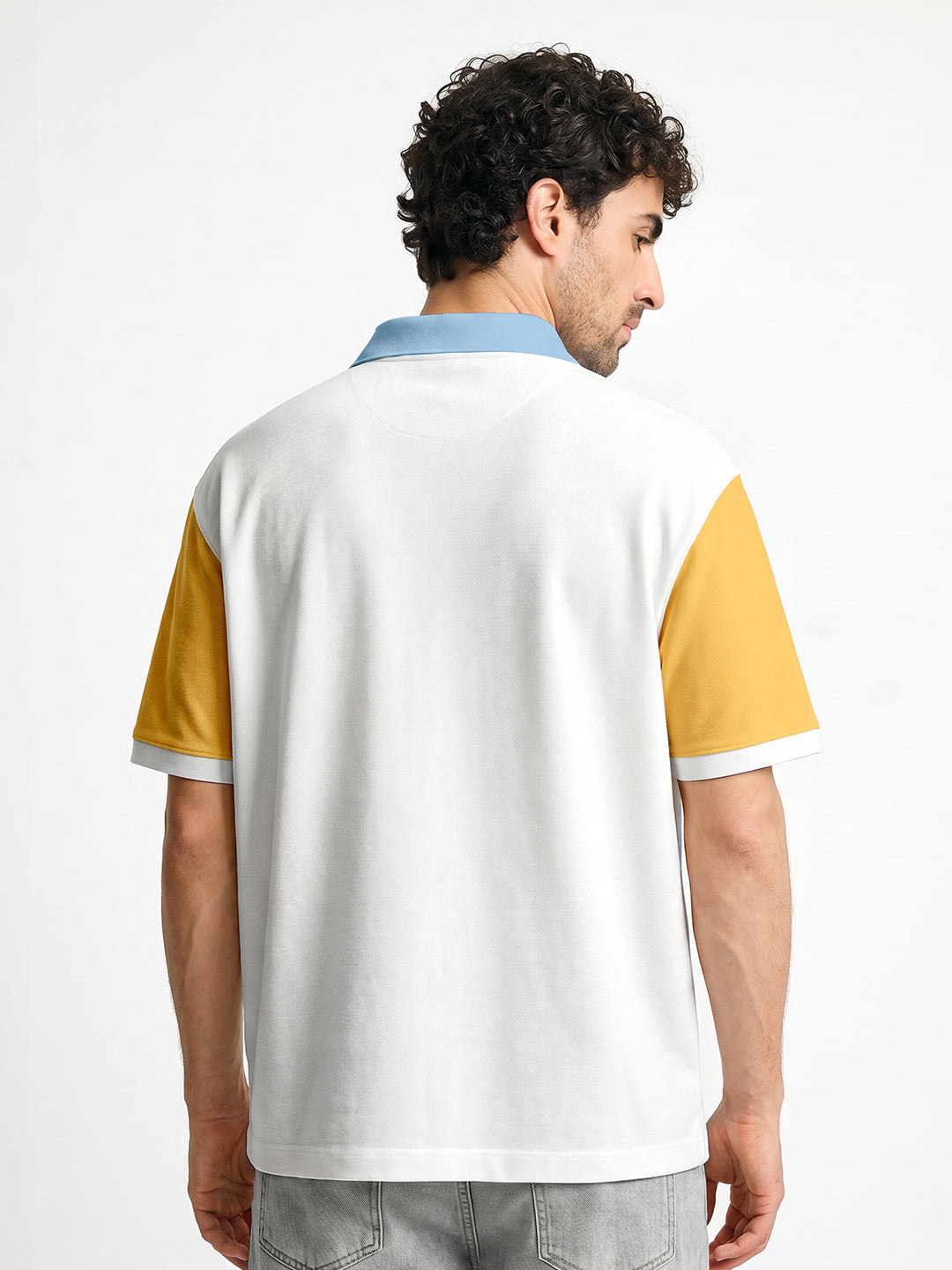 Los Angeles Oversized Polo T-Shirt - Multi Color