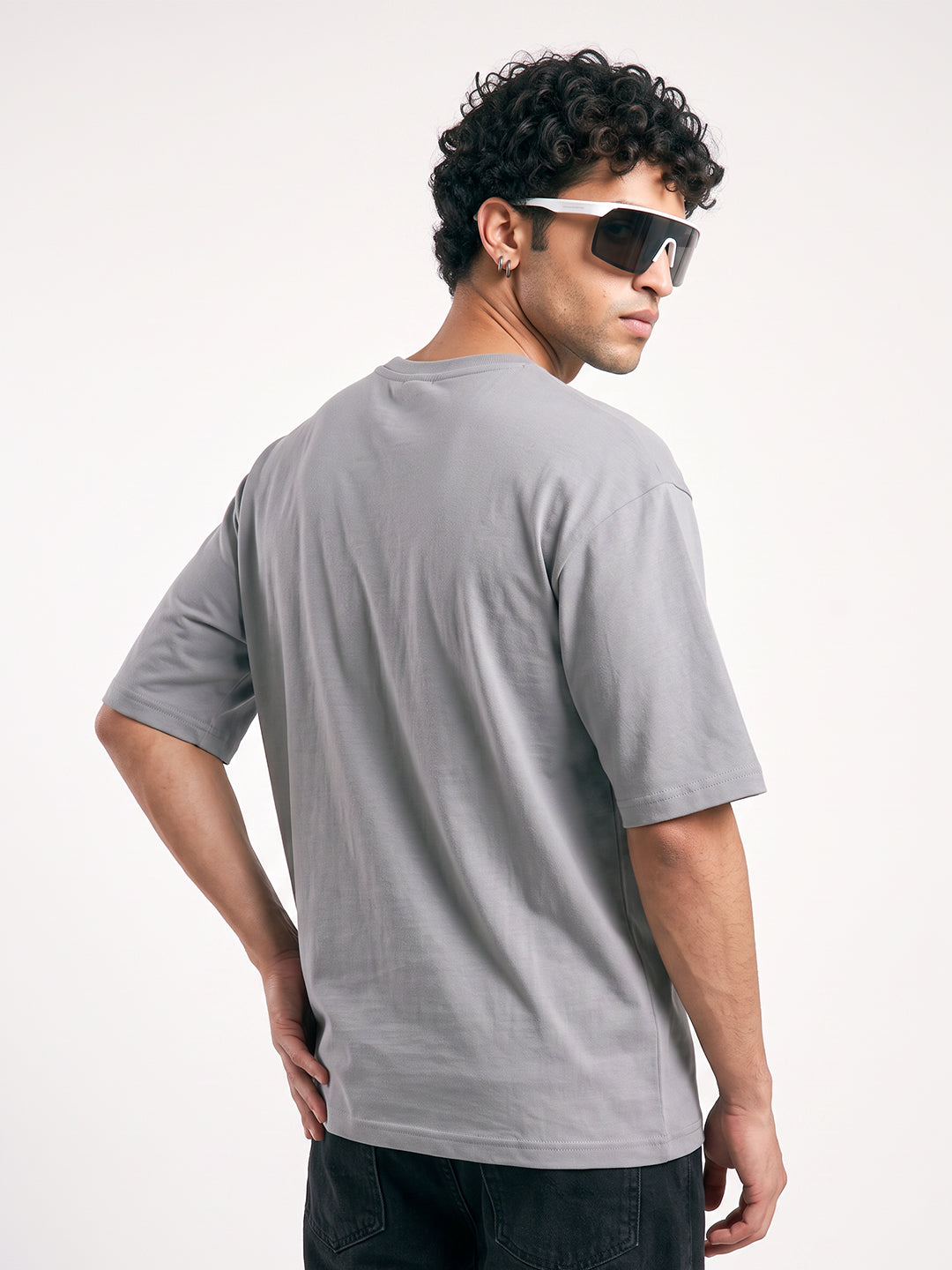 Make Things Happen Oversized T-Shirt - Light Grey