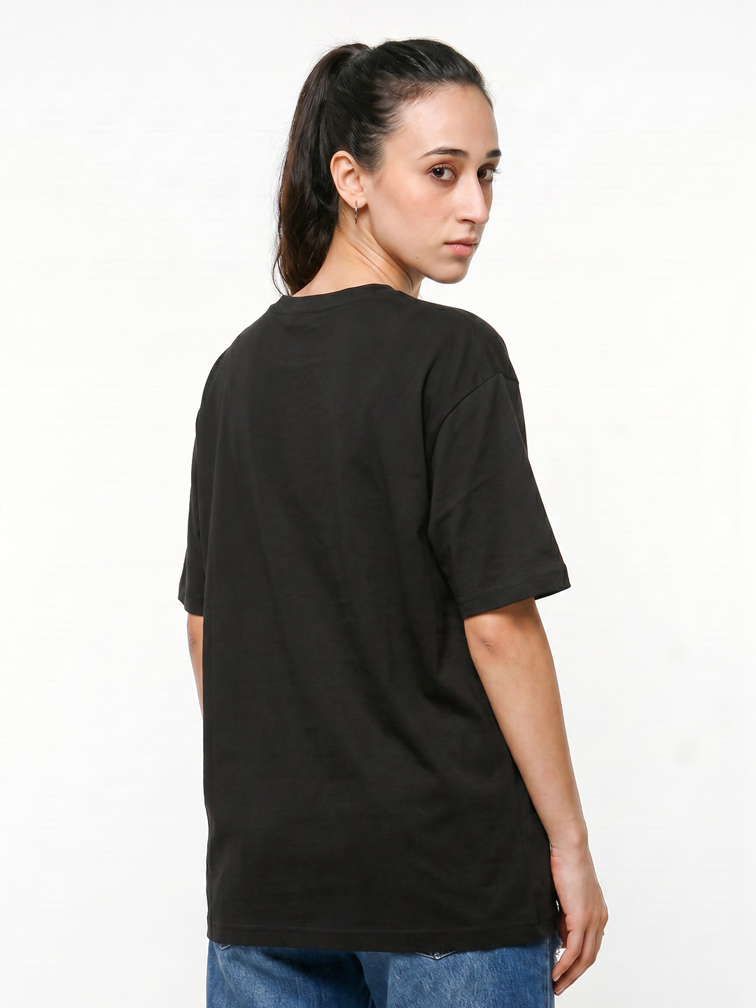 Miami Sunset Women Oversized T-Shirt - Black