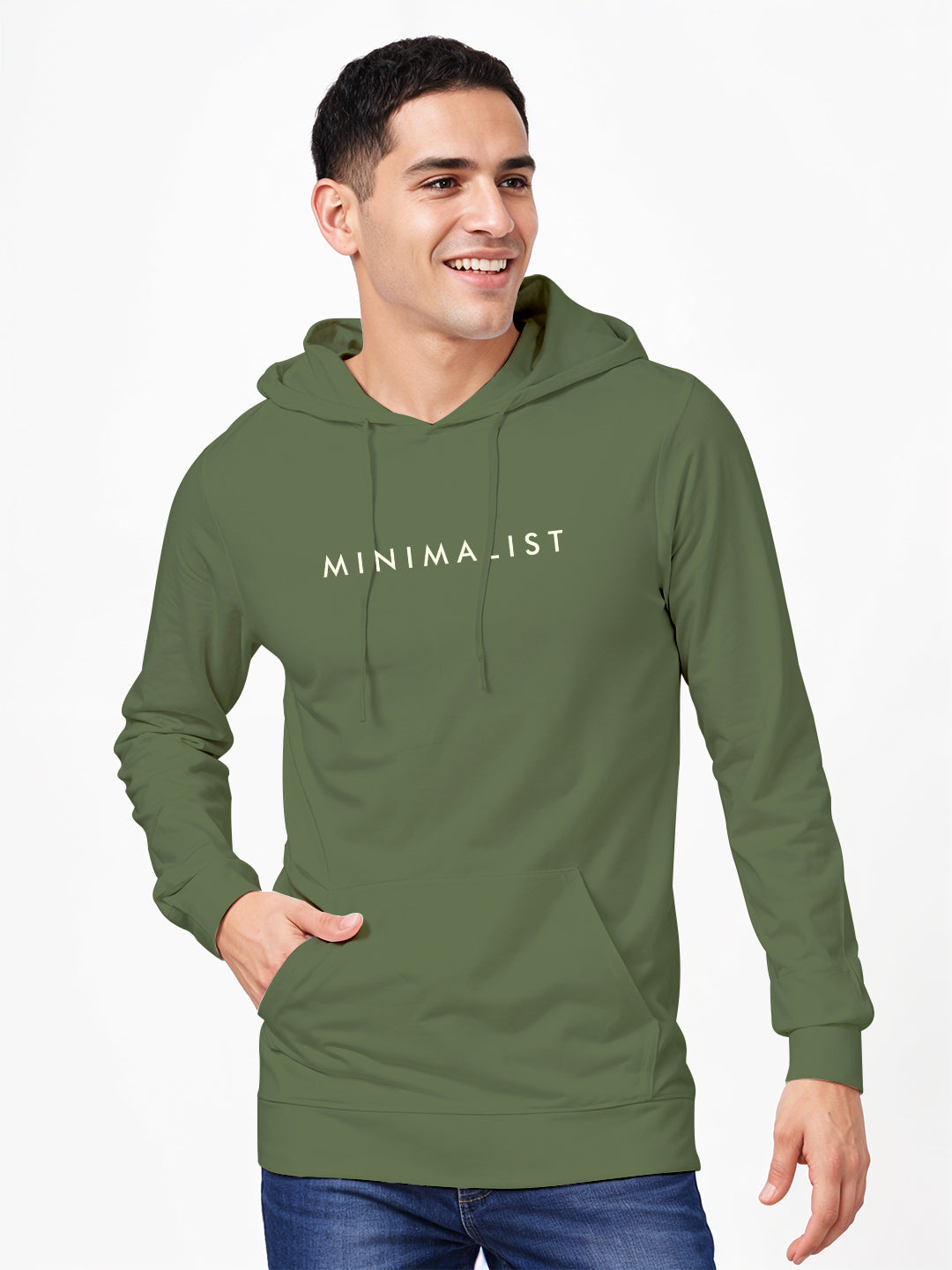 Minimalist Hoodie - Olive Green