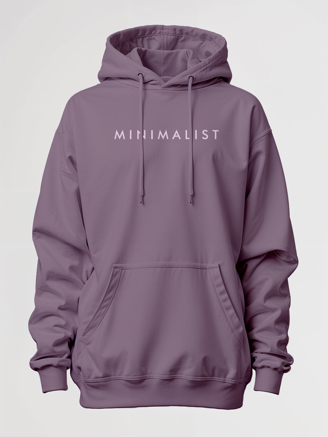 Minimalist Oversized Hoodie - Dull Wine