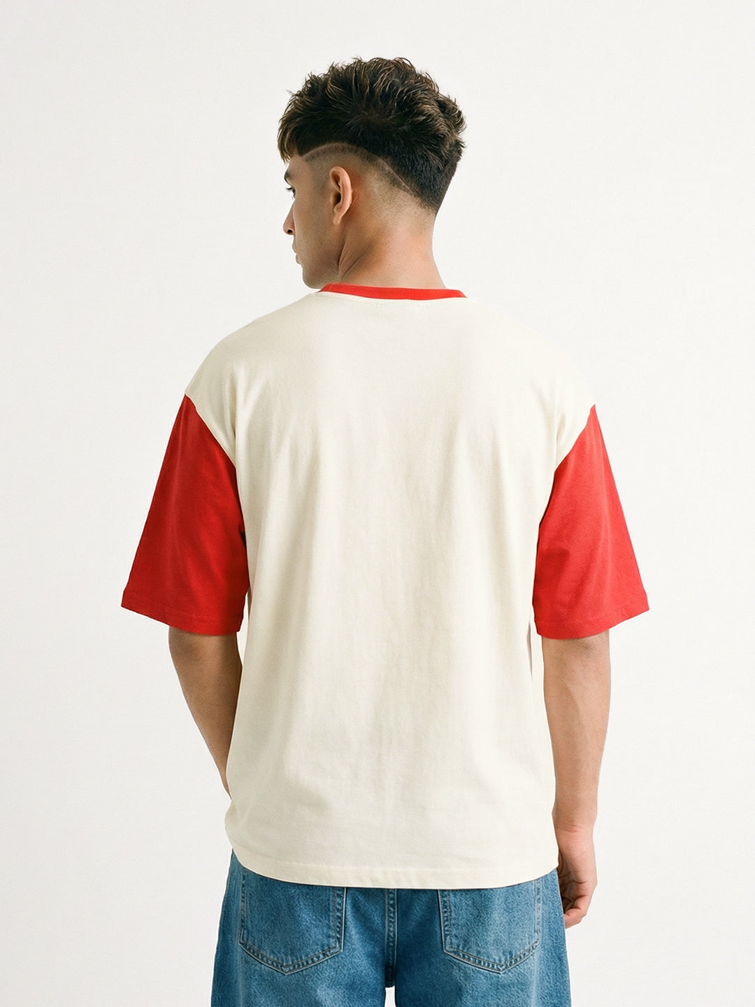 Monaco Racing 90 Oversized T-Shirt - Red & Off White
