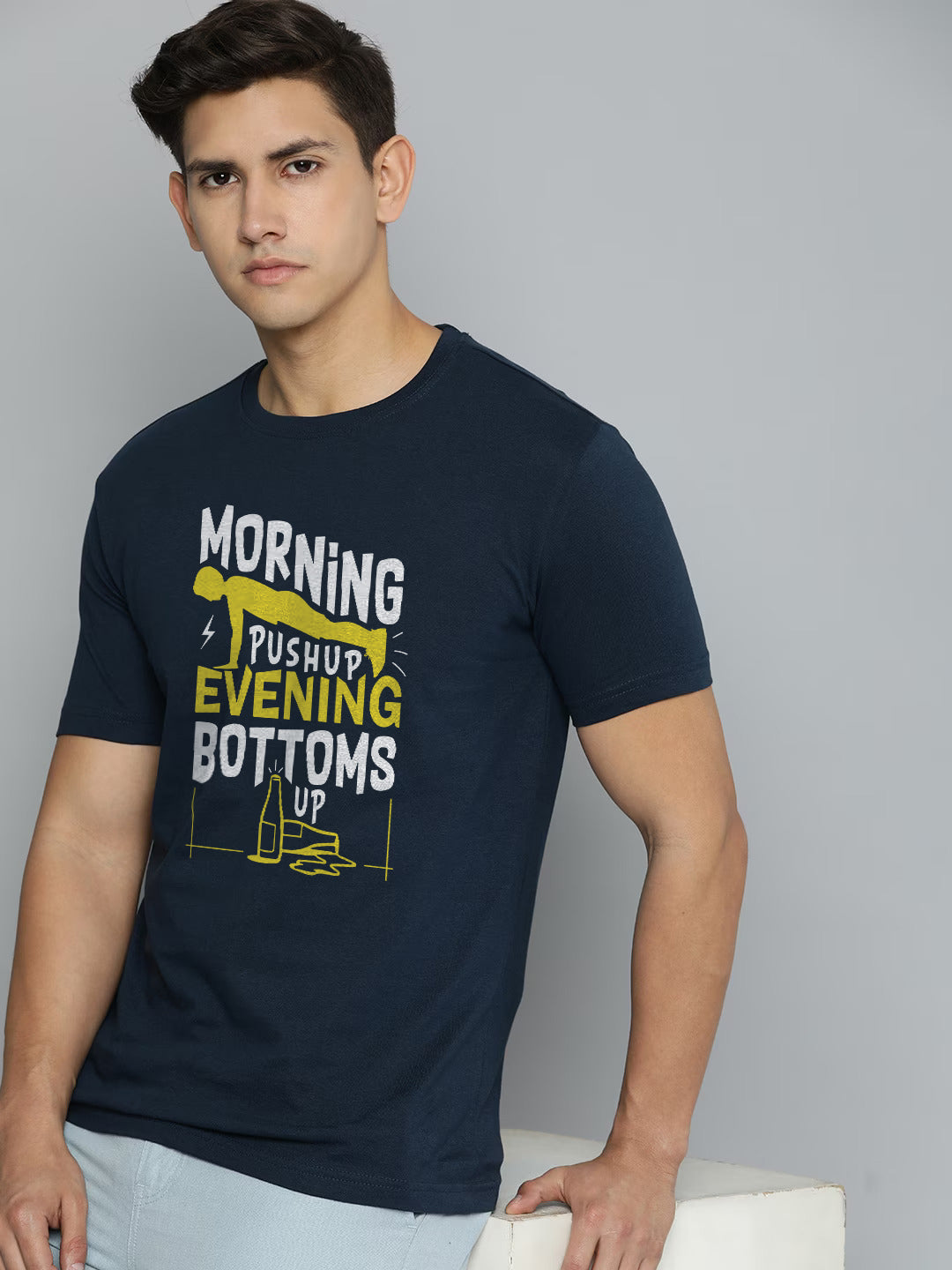 Morning Pushup Half Sleeve T-Shirt