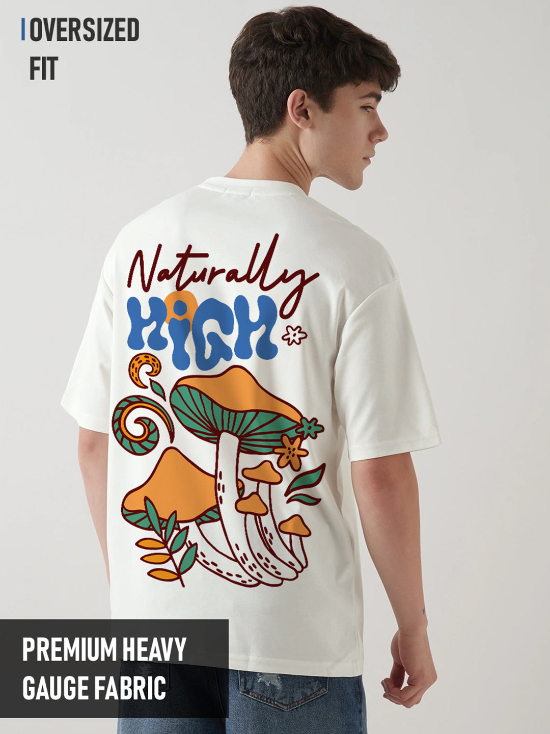 Naturally High Oversized T-Shirt - Off White