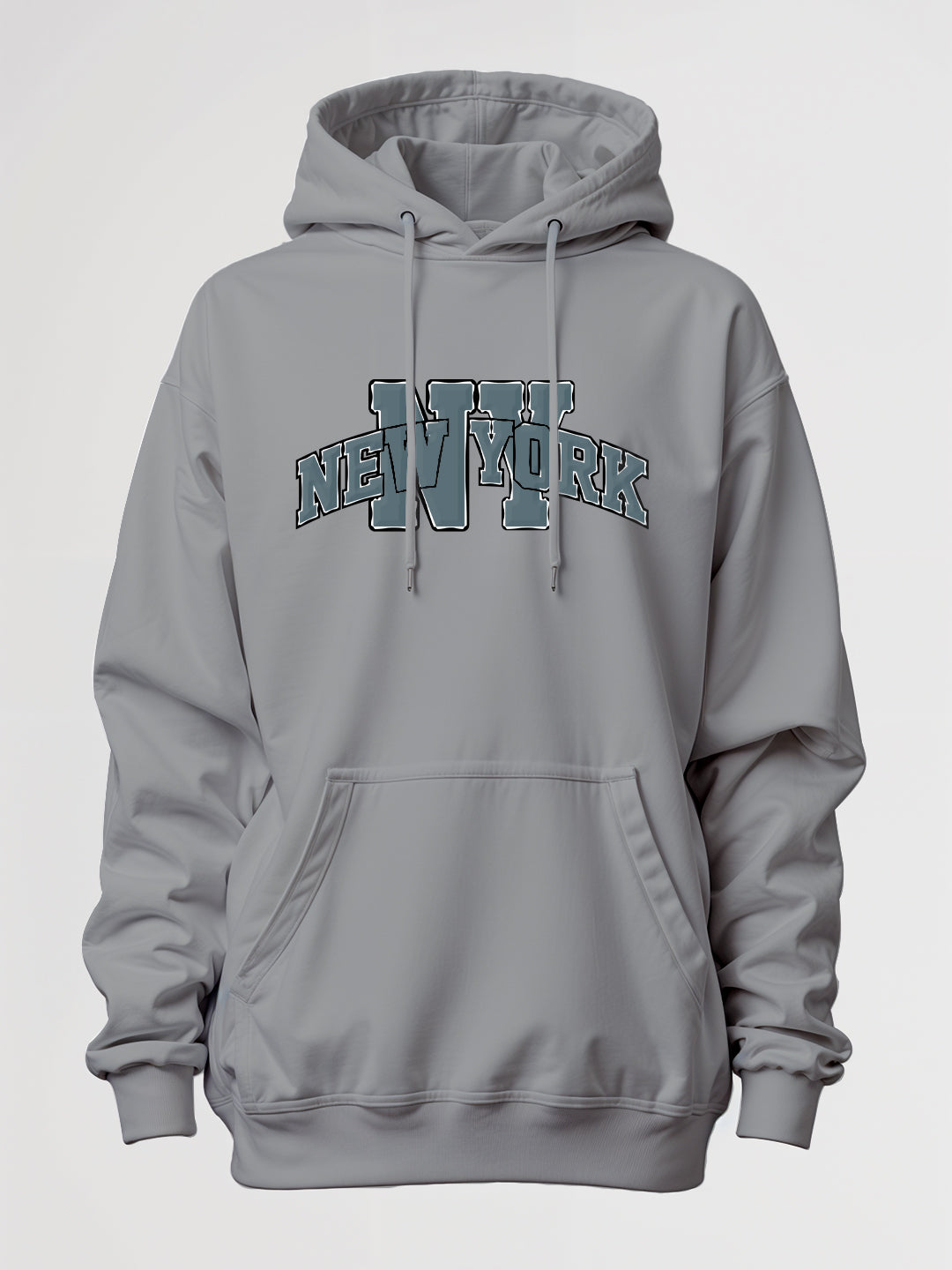 Newyork Oversized Hoodie - Steel Grey